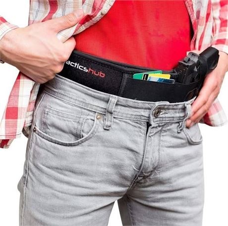 Belly Band Gun Holster for Concealed Carry – PLUS Bonus 2 Pack Magazine Holsters