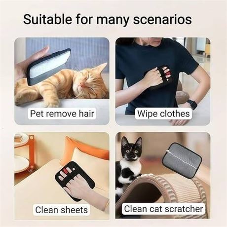 Pet Hair Removal Glove/Pad – Electrostatic Cat & Dog Hair Remover
